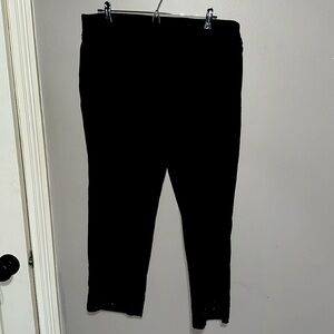 Women’s black pull on ankle length dress pant
